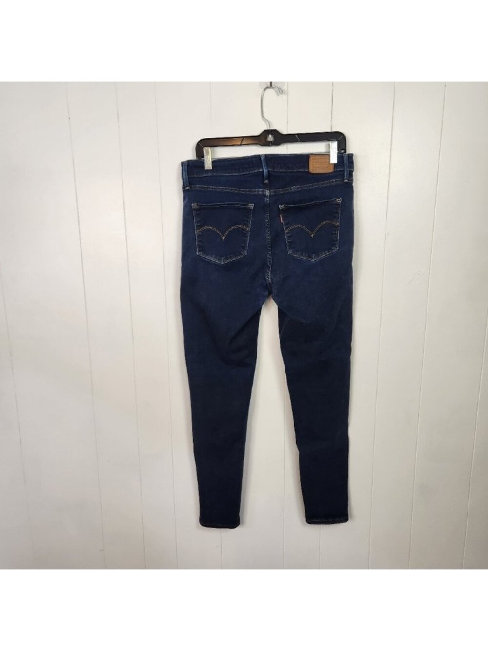 Levis 720 High Waist Rise Super Skinny Jeans Dark Stretchy Denim Womens Size 31 - Picture 3 of 8